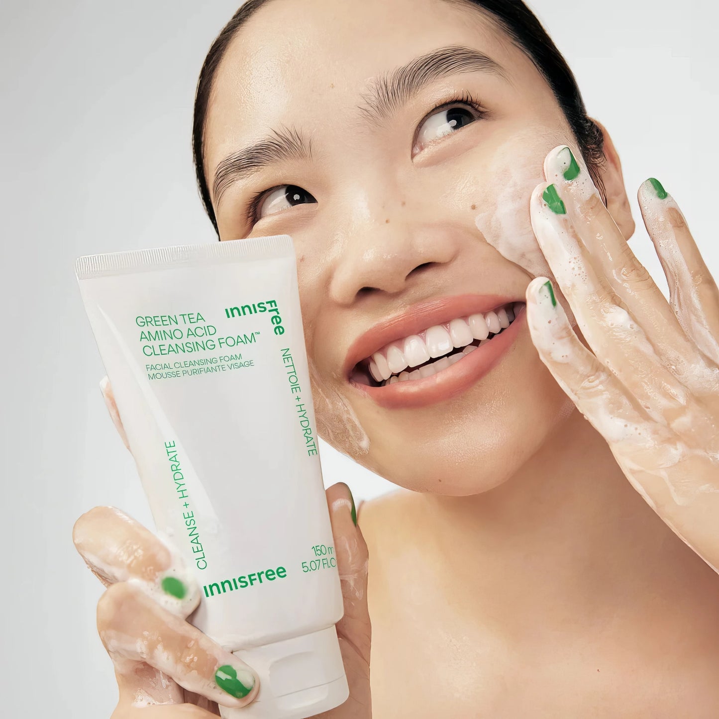 Innisfree Green Tea Amino Hydrating Cleansing Foam 150g-Wonder Skin