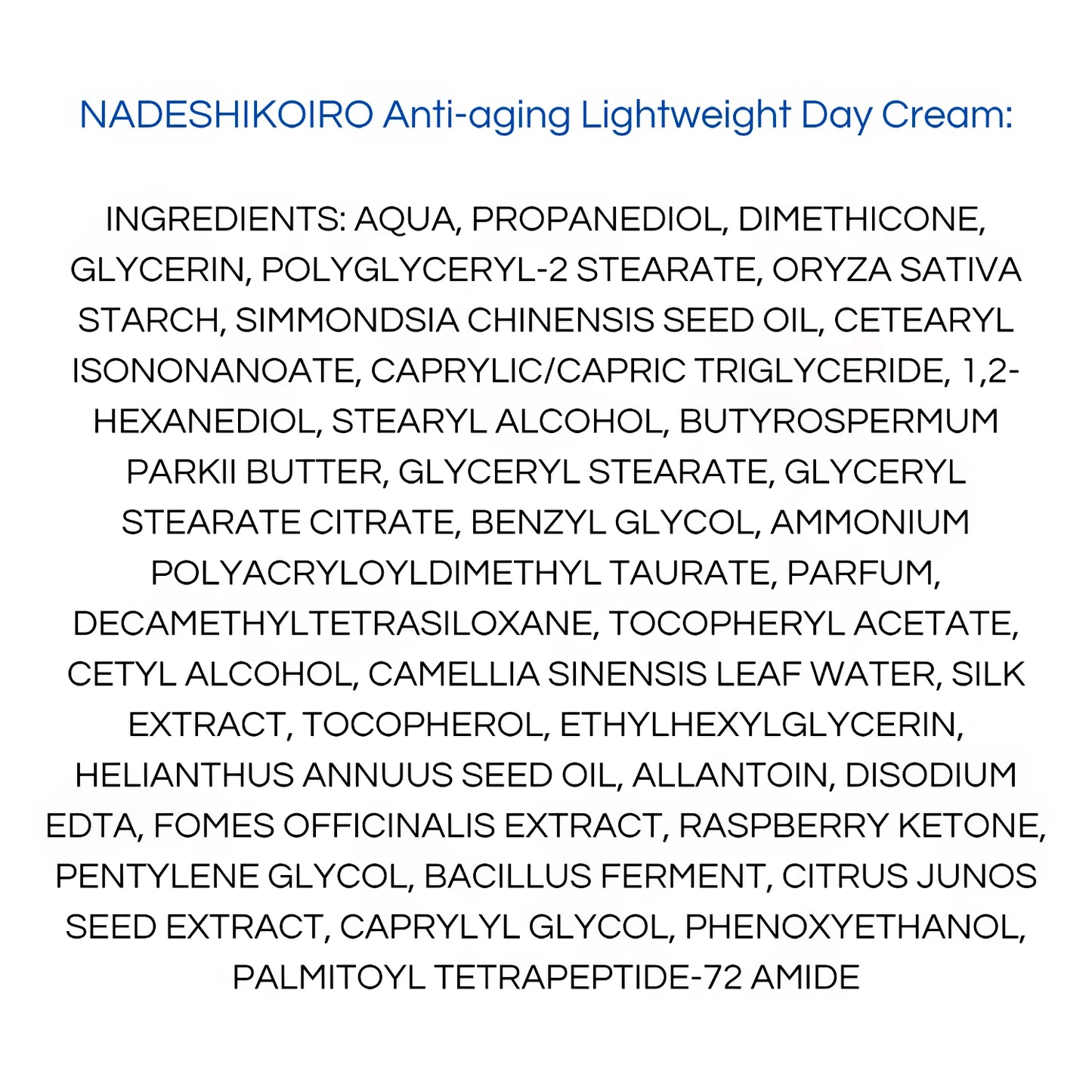 Onshindo Osaka Nadeshikoiro – Lightweight Face Day Cream (Oily Skin) 50ml-Wonder Skin