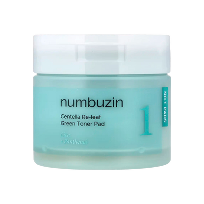 Numbuzin No.1 Centella Re-leaf Green Toner Pad 70pcs./190ml.-Wonder Skin