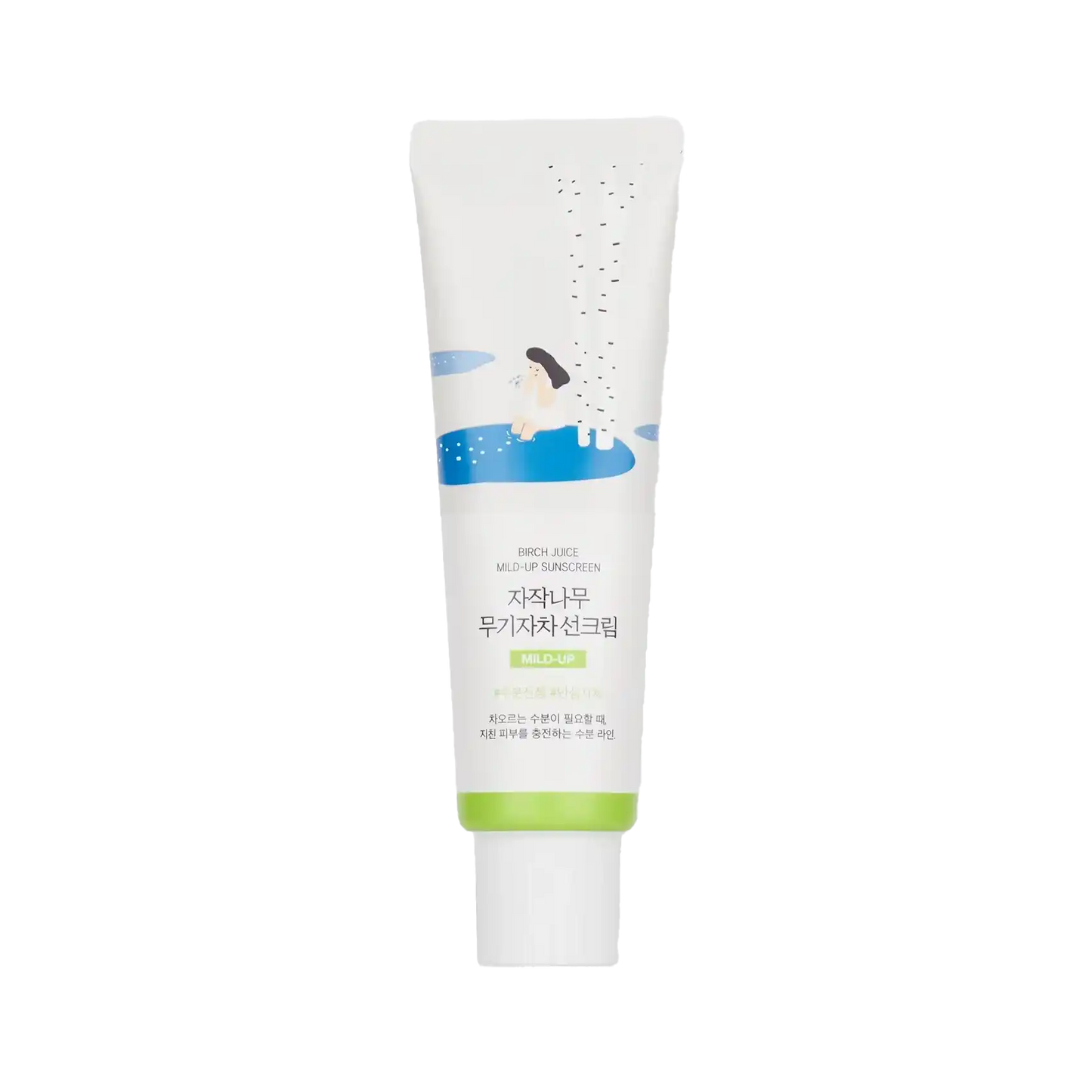 Round Lab Birch Juice Moisturizing Mild Up Sunscreen SPF50+ PA++++ 50ml-Wonder Skin