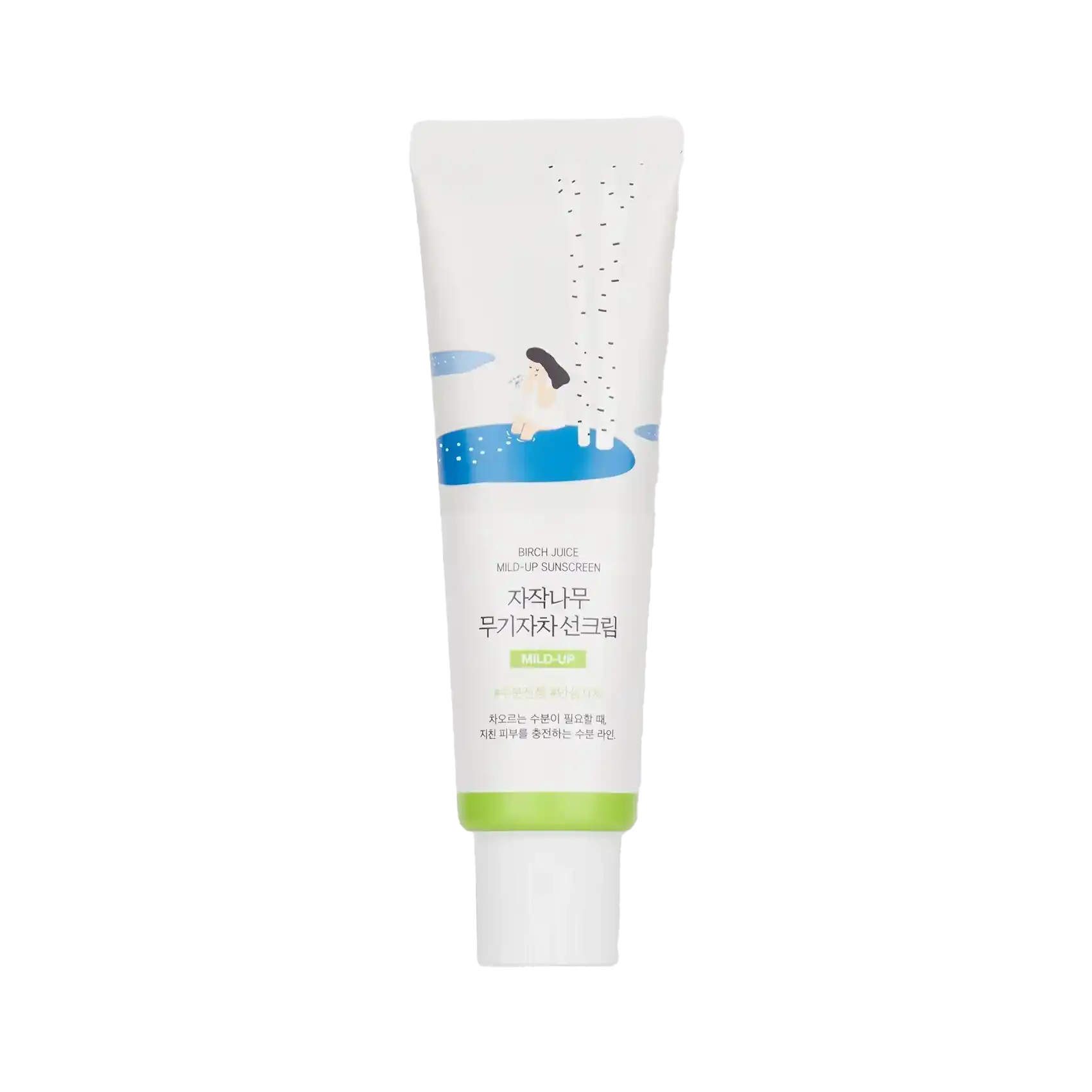 Round Lab Birch Juice Moisturizing Mild Up Sunscreen SPF50+ PA++++ 50ml-Wonder Skin