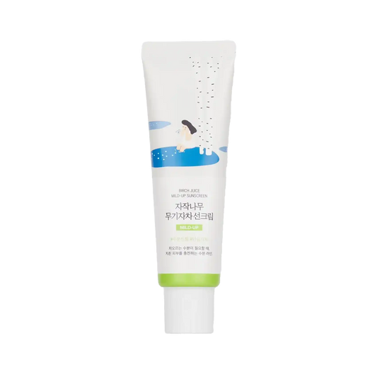 Round Lab Birch Juice Moisturizing Mild Up Sunscreen SPF50+ PA++++ 50ml-Wonder Skin