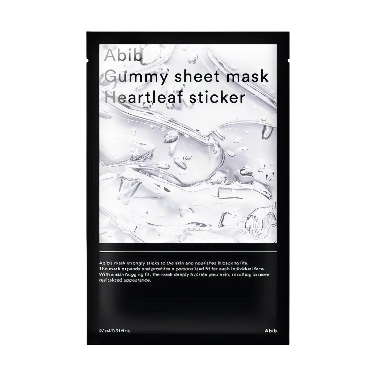 Abib Gummy Sheet Mask Heartleaf Sticker 27ml-Wonder Skin