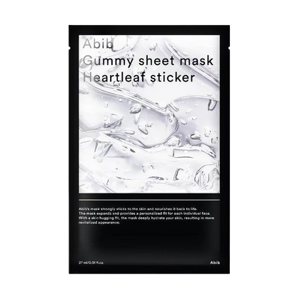 Abib Gummy Sheet Mask Heartleaf Sticker 27ml-Wonder Skin