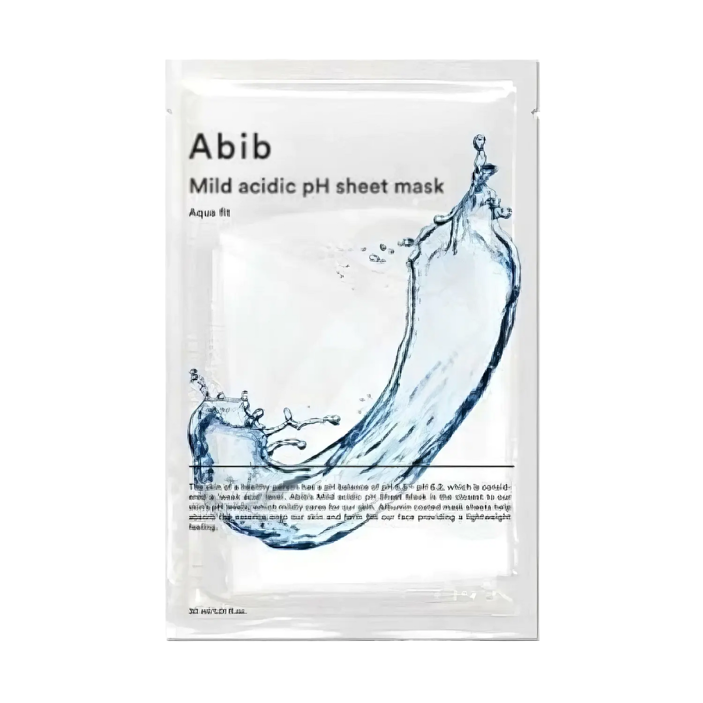 Abib Mild Acidic pH Sheet Mask Aqua Fit 30ml-Wonder Skin