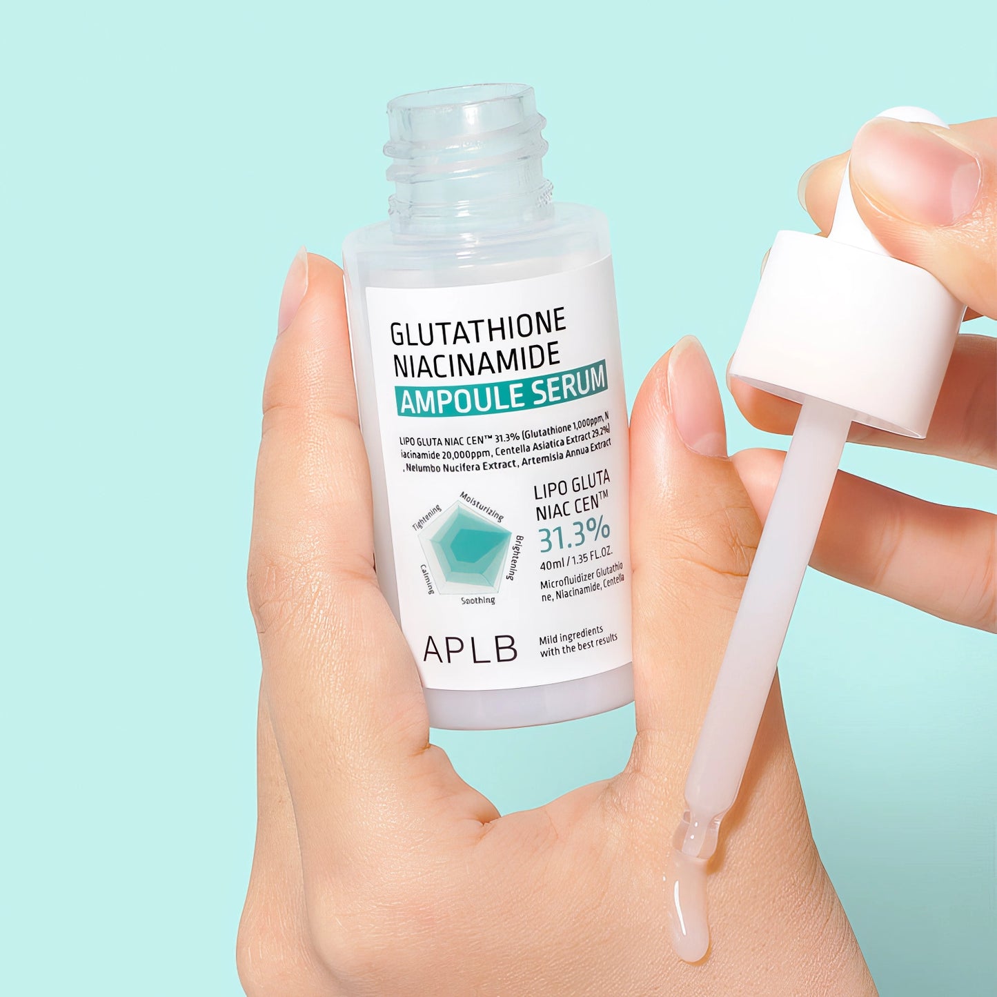 APLB Glutathione Niacinamide Ampoule Serum 40ml-Wonder Skin