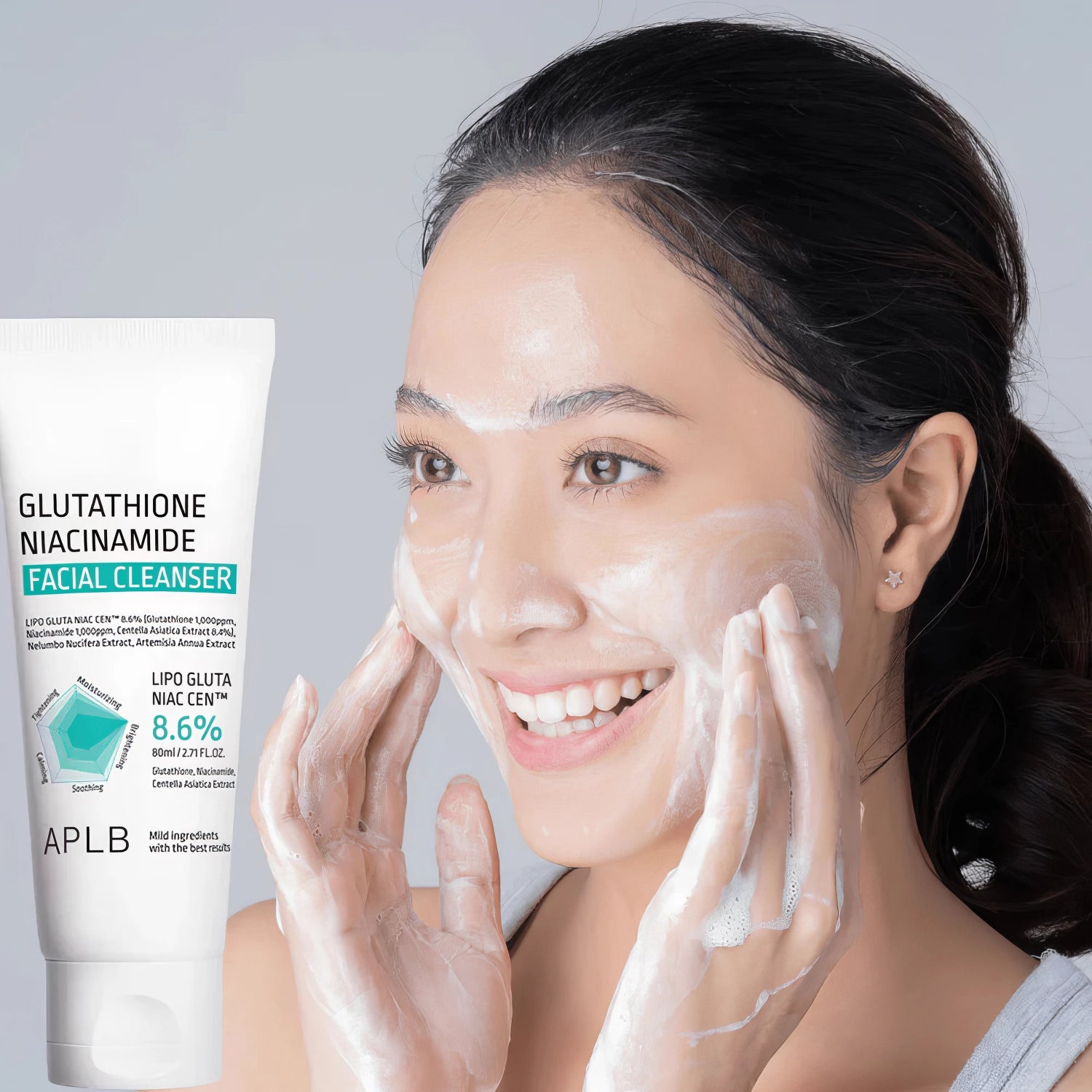 APLB Glutathione Niacinamide Facial Cleanser 80ml-Wonder Skin