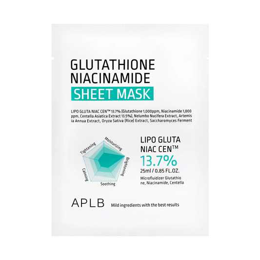 APLB Glutathione Niacinamide Sheet Mask 25ml-Wonder Skin