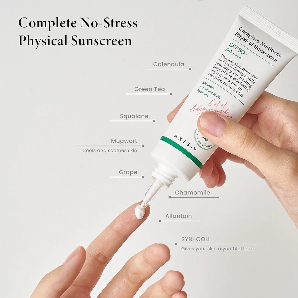 AXIS-Y Complete No- Stress Physical Sunscreen V.3 50ml-Wonder Skin