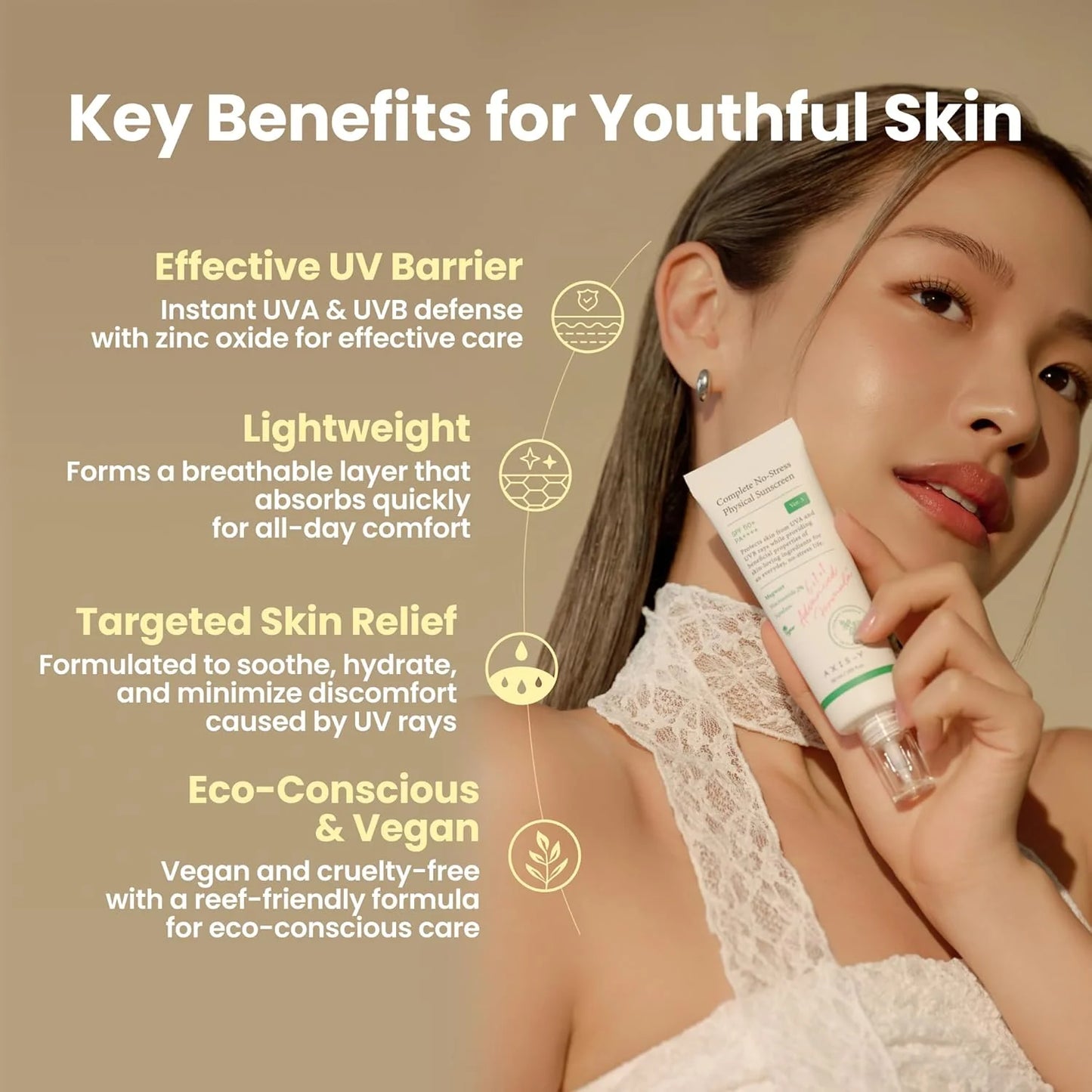 AXIS-Y Complete No- Stress Physical Sunscreen V.3 50ml-Wonder Skin