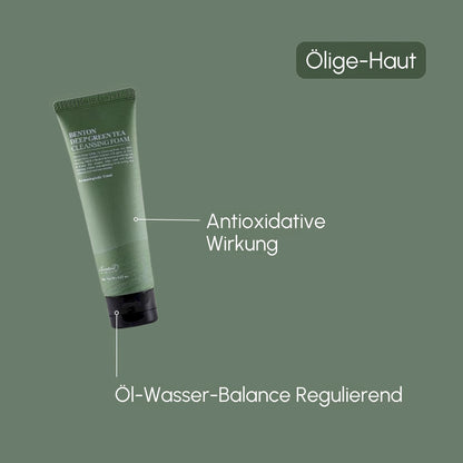 Benton Deep Green Tea Cleansing Foam 120g-Wonder Skin
