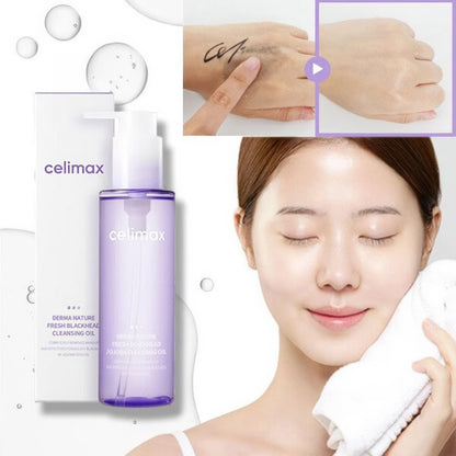 Celimax Derma Nature Fresh Blackhead Jojoba Cleansing Oil 150ml-Wonder Skin