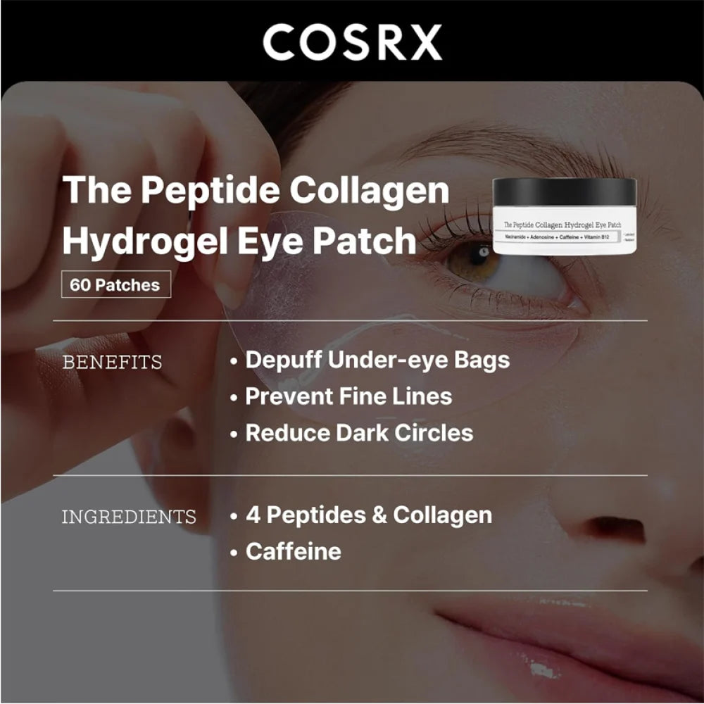 COSRX The Peptide Collagen Hydrogel Eye Patch 60 Patches-Wonder Skin