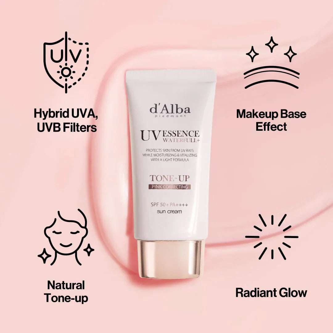 d'Alba Waterfull Tone-Up Sun Cream SPF50+ PA++++ 50ml-Wonder Skin