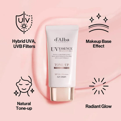 d'Alba Waterfull Tone-Up Sun Cream SPF50+ PA++++ 50ml-Wonder Skin