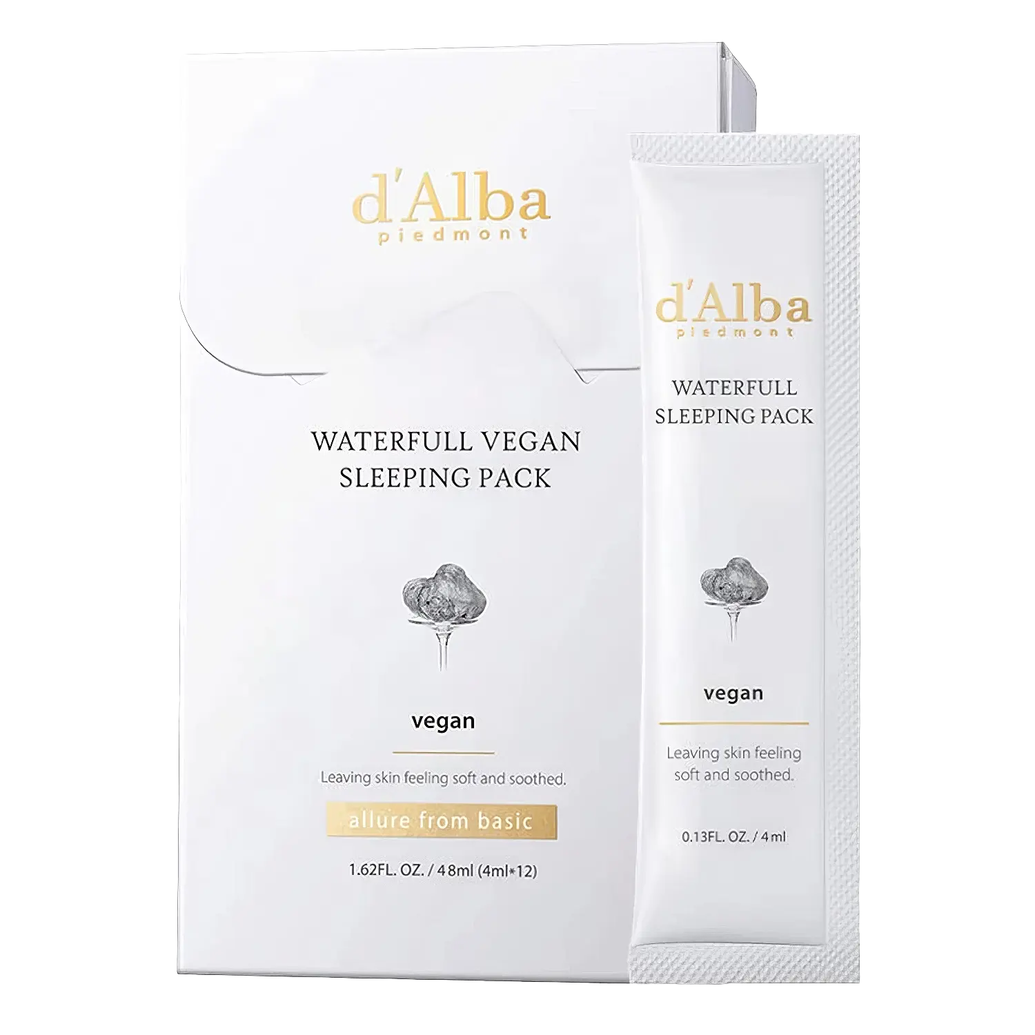 d'Alba Waterfull Vegan Sleeping Pack 12x4ml-Wonder Skin