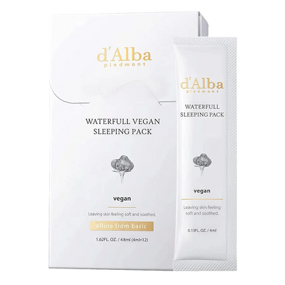 d'Alba Waterfull Vegan Sleeping Pack 12x4ml-Wonder Skin