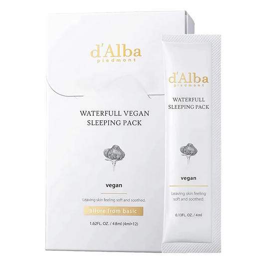 d'Alba Waterfull Vegan Sleeping Pack 12x4ml-Wonder Skin