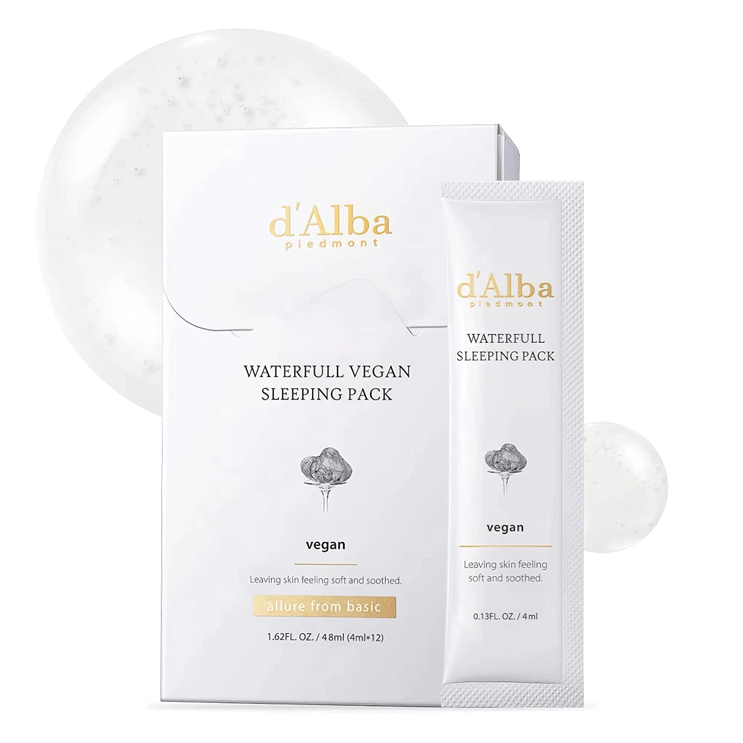 d'Alba Waterfull Vegan Sleeping Pack 12x4ml-Wonder Skin