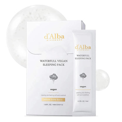 d'Alba Waterfull Vegan Sleeping Pack 12x4ml-Wonder Skin