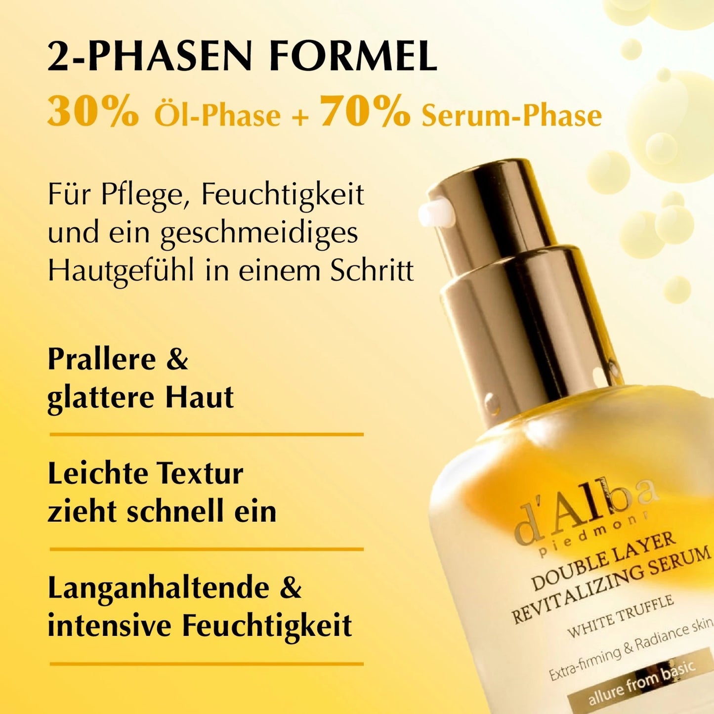 d'Alba White Truffle Double Layer Revitalizing Serum 50ml-Wonder Skin