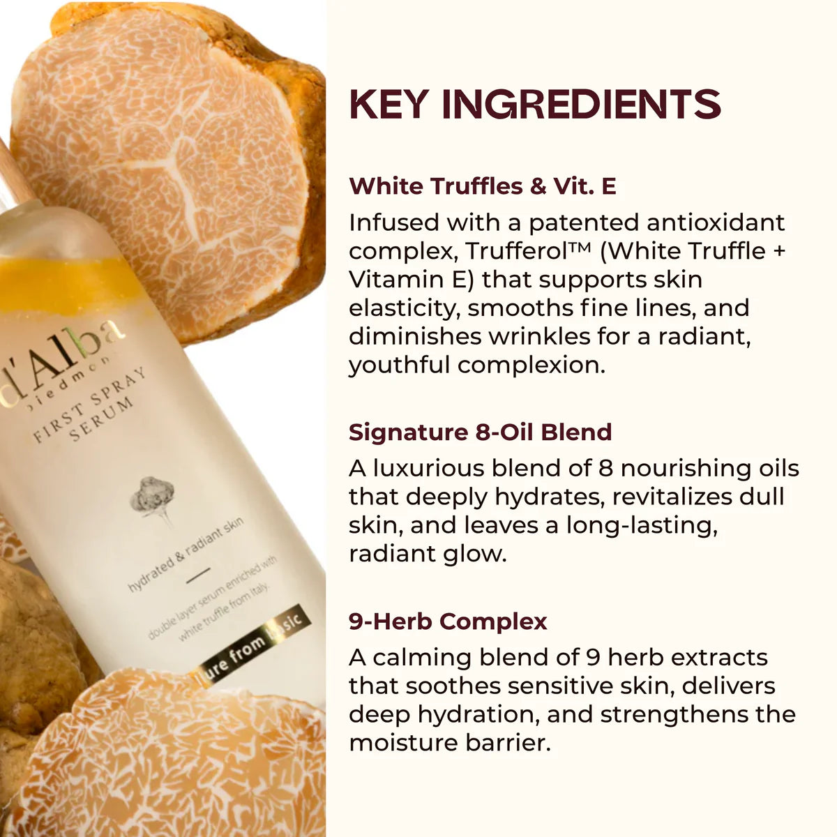 d'Alba White Truffle First Spray Serum 100ml-Wonder Skin