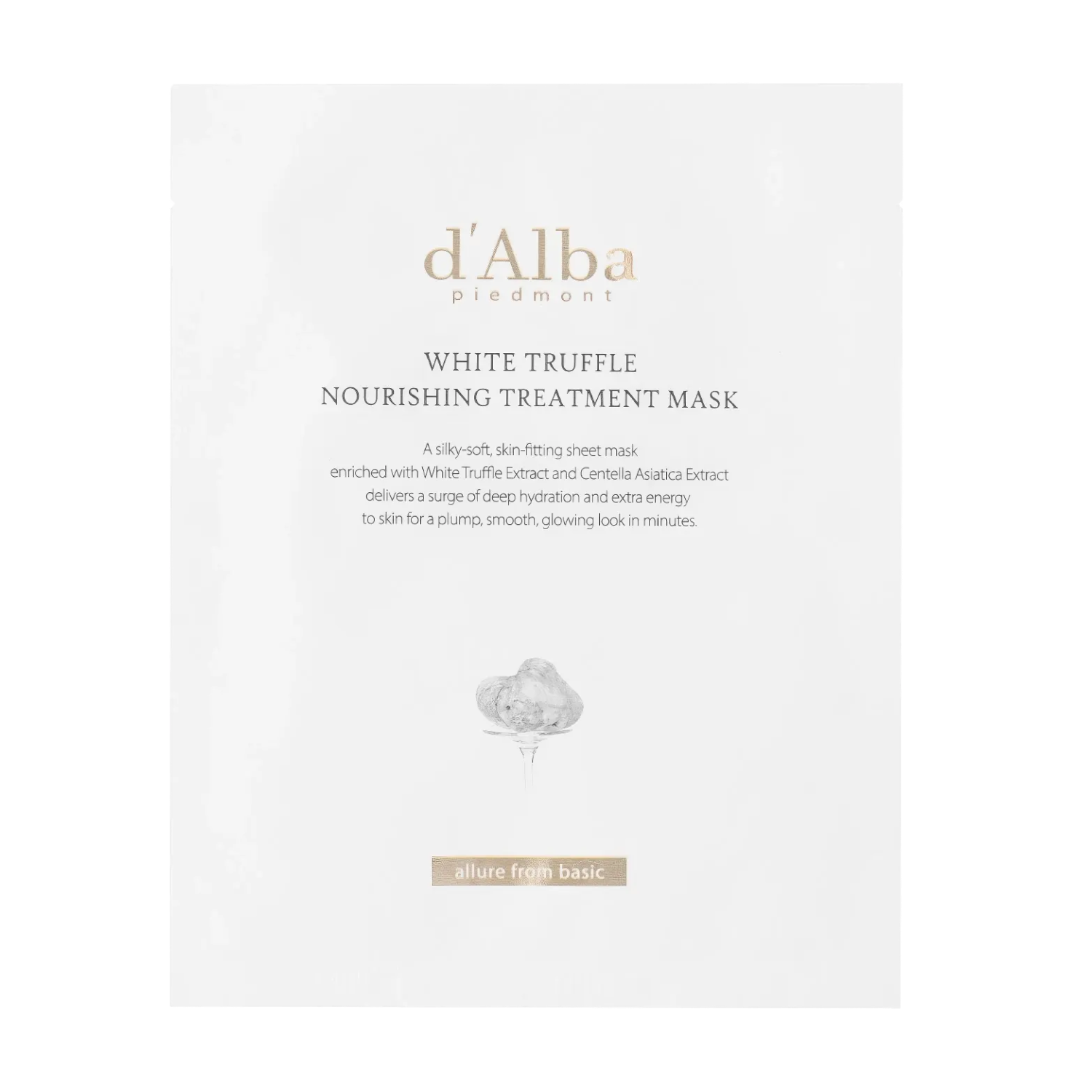 d'Alba White Truffle Nourishing Treatment Mask 1pc/25ml-Wonder Skin