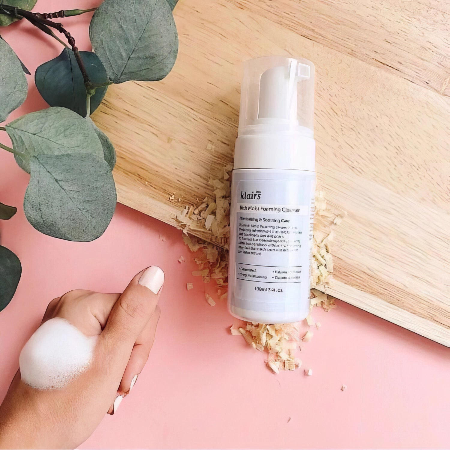 dear, Klairs Rich Moist Foaming Cleanser 100ml-Wonder Skin