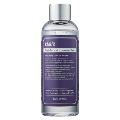 dear, Klairs Supple Preparation Unscented Toner 180ml-Wonder Skin