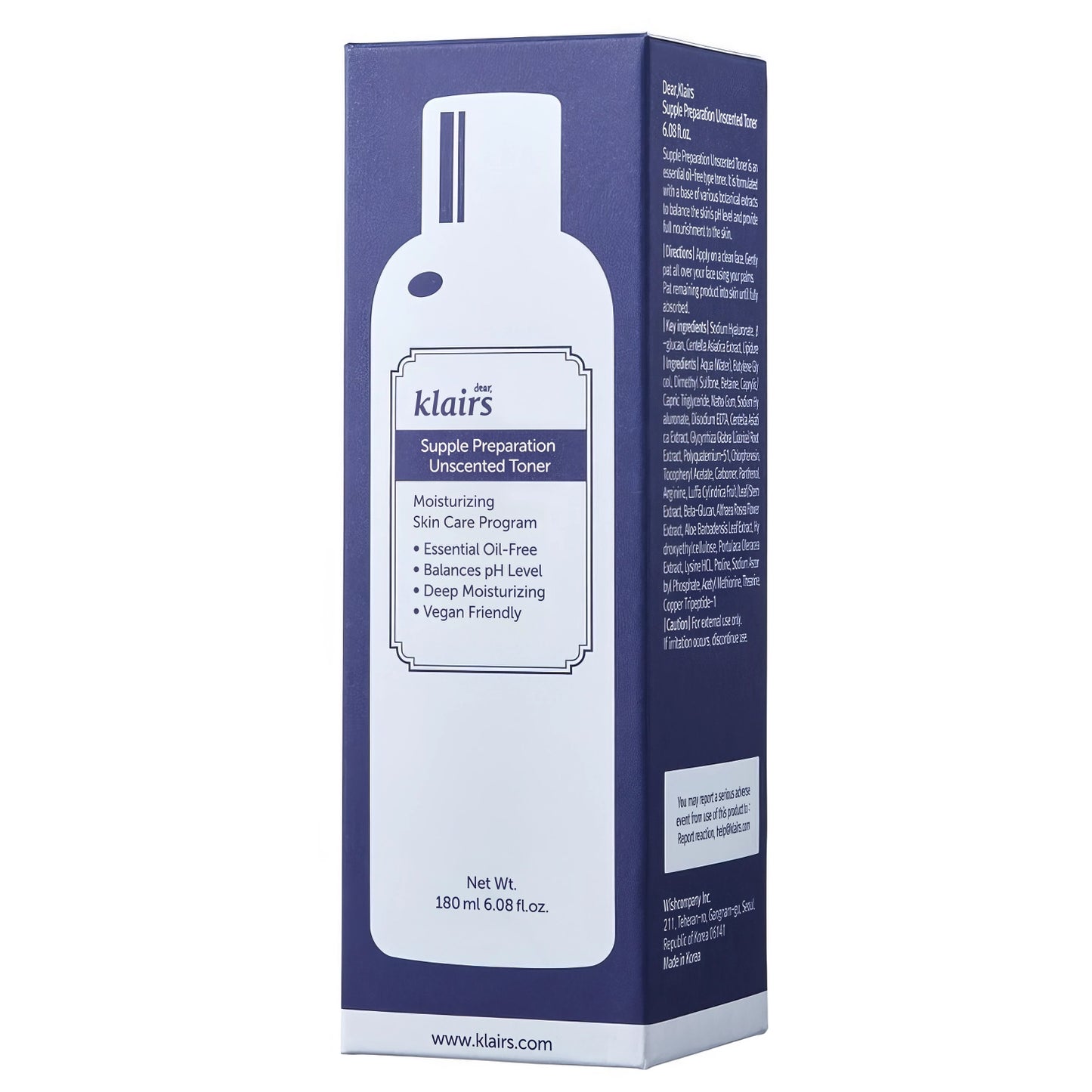 dear, Klairs Supple Preparation Unscented Toner 180ml-Wonder Skin