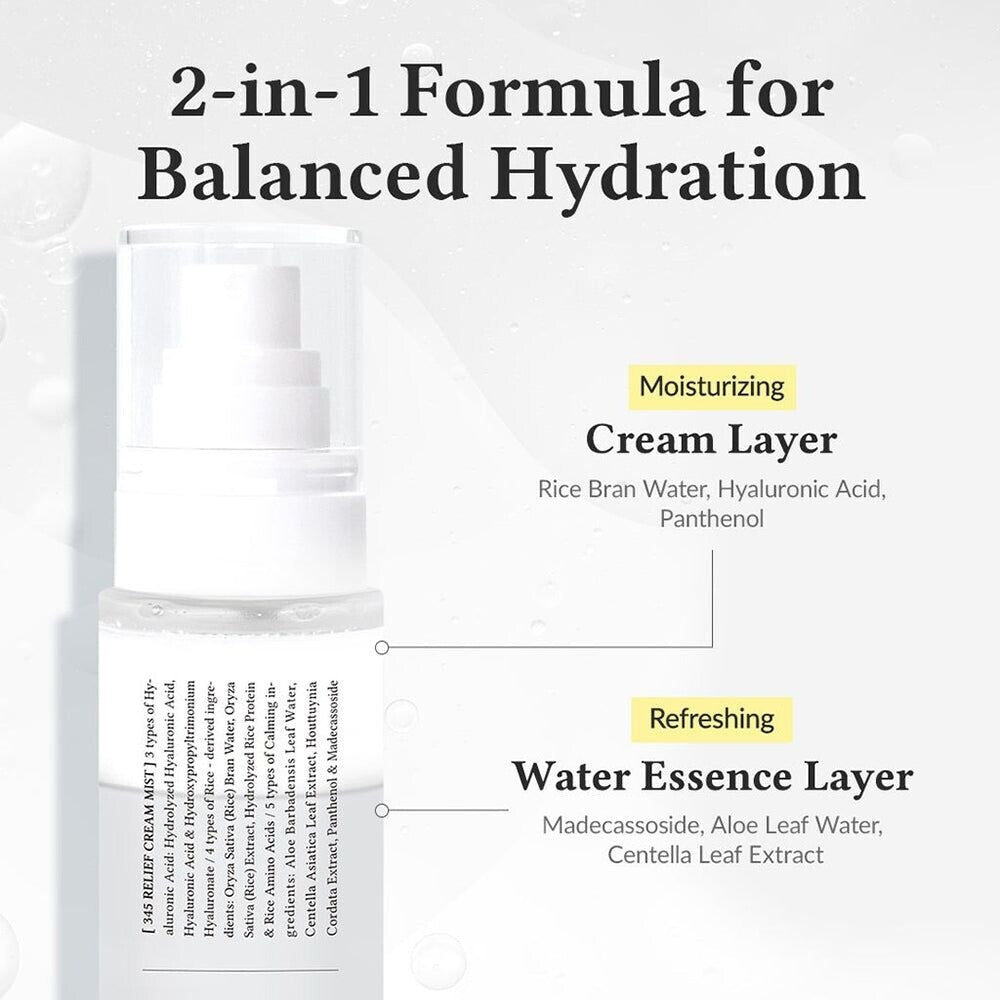 Dr. Althea 345 Relief Cream Mist 60ml-Wonder Skin