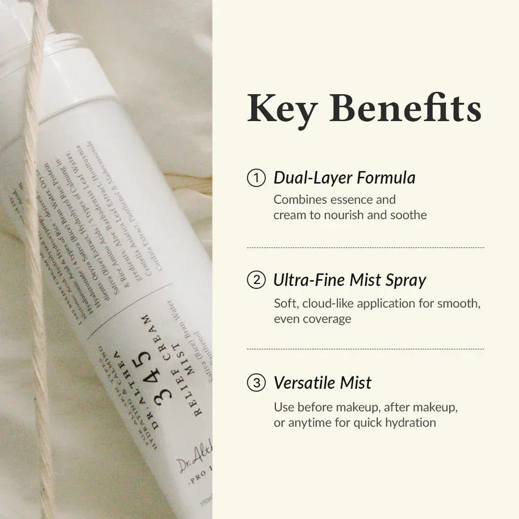 Dr. Althea 345 Relief Cream Mist 60ml-Wonder Skin