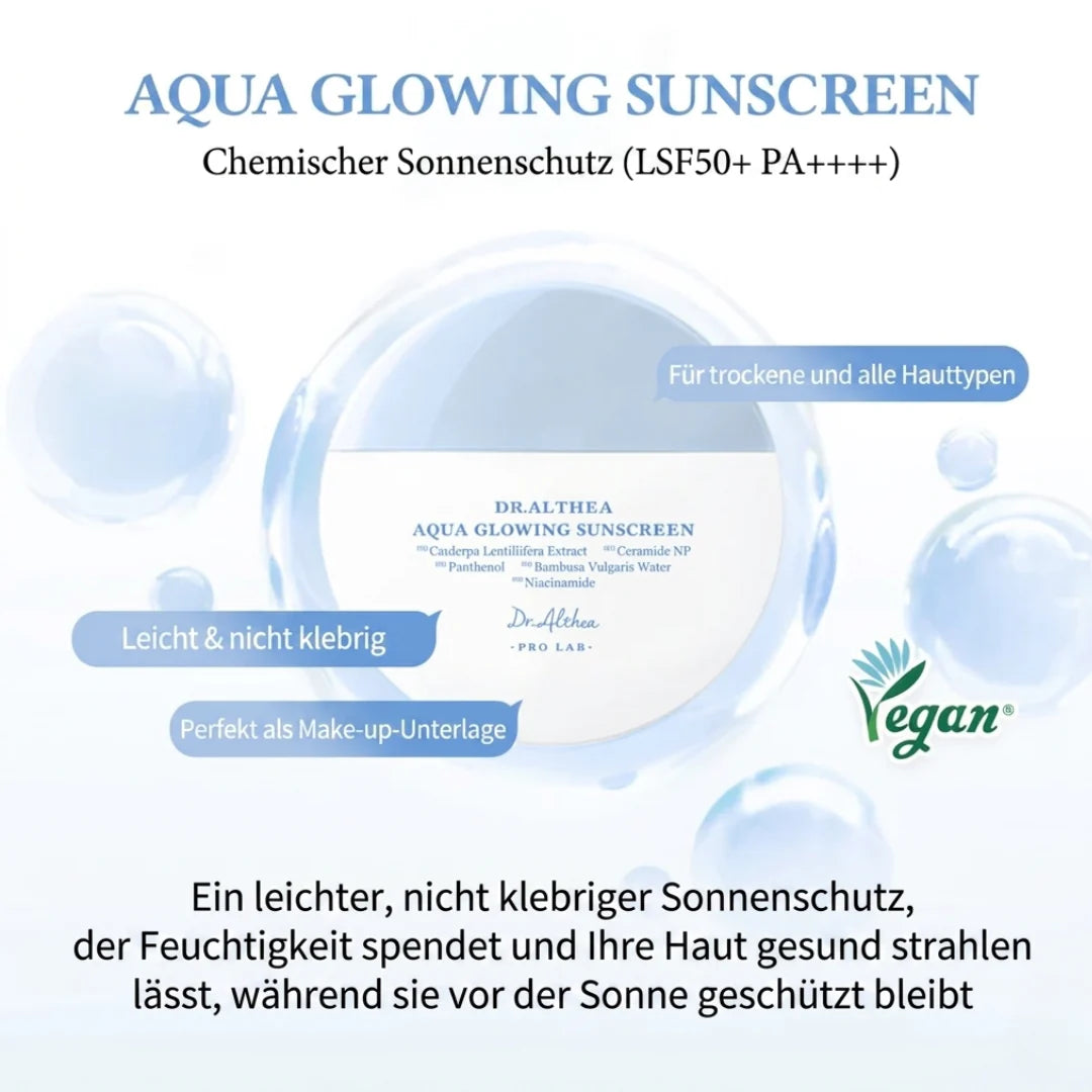 Dr. Althea Pro Lab Aqua Glowing Sunscreen SPF50+ PA++++ 45ml-Wonder Skin