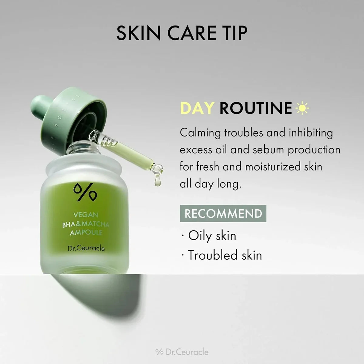 Dr. Ceuracle Vegan BHA & Matcha Ampoule 30ml-Wonder Skin