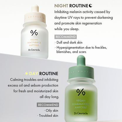 Dr. Ceuracle Vegan BHA & Matcha Ampoule 30ml-Wonder Skin
