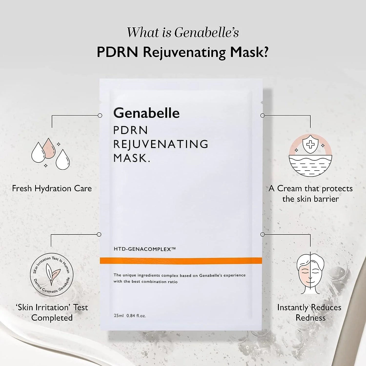 Genabelle PDRN Rejuvenating Mask Sheet 25ml-Wonder Skin