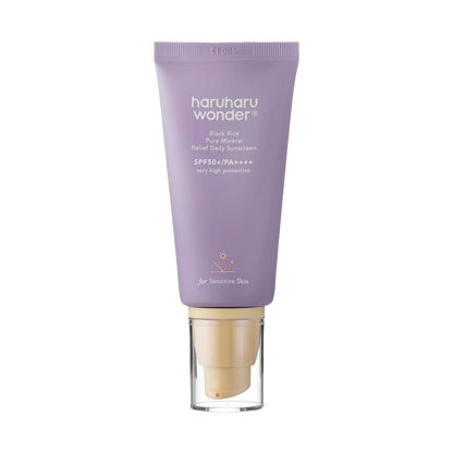 Haruharu Wonder Black Rice Pure Mineral Relief Daily Sunscreen SPF50+/PA++++ 50ml-Wonder Skin