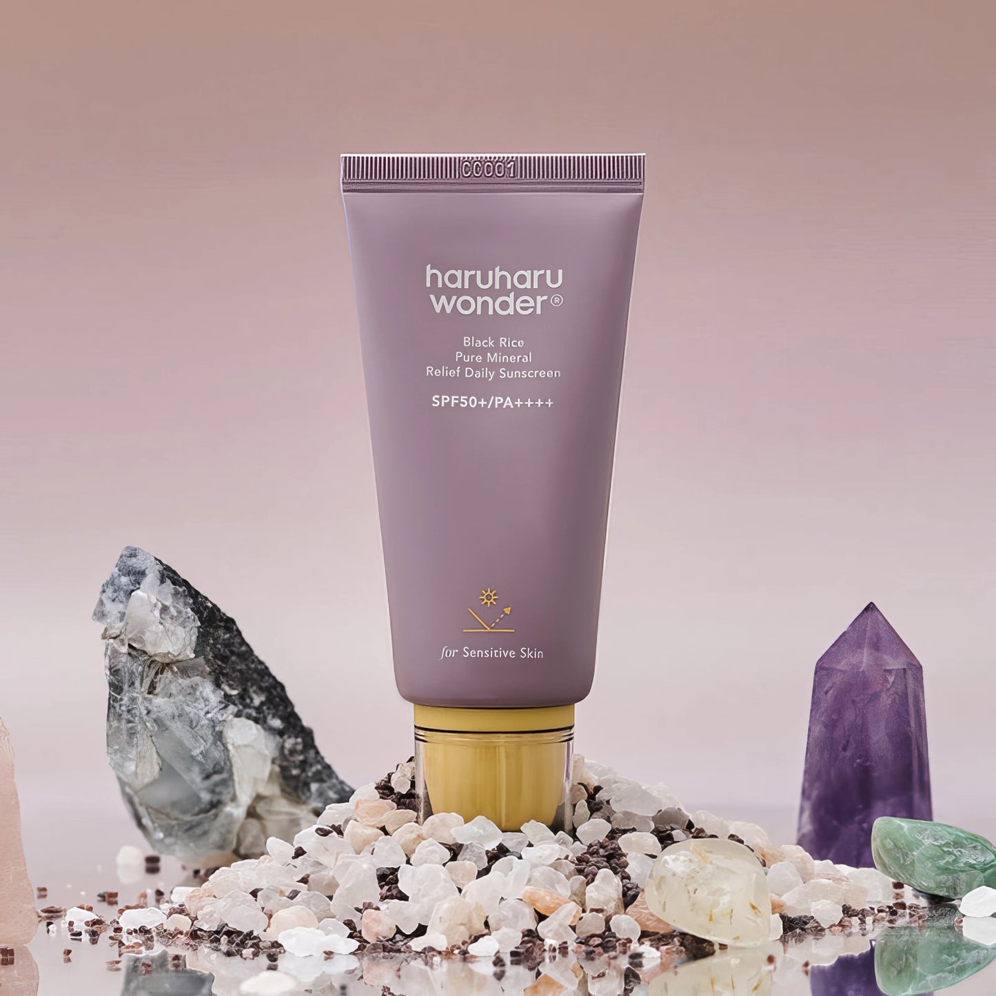 Haruharu Wonder Black Rice Pure Mineral Relief Daily Sunscreen SPF50+/PA++++ 50ml-Wonder Skin