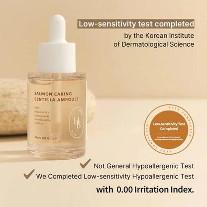 Heveblue Salmon Caring Centella Ampulle 30ml-Wonder Skin