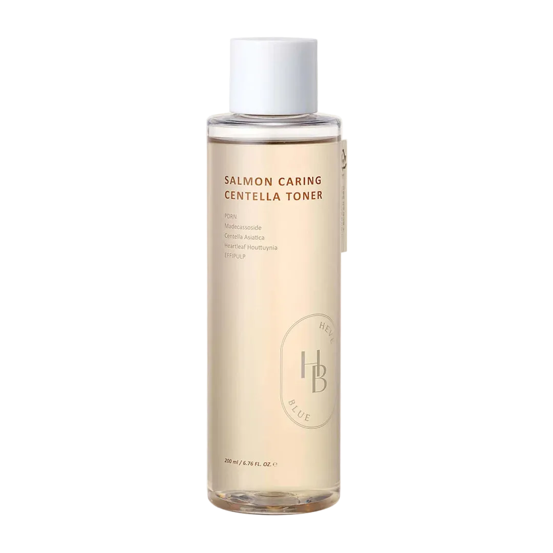 Heveblue Salmon Caring Centella Toner 200ml-Wonder Skin