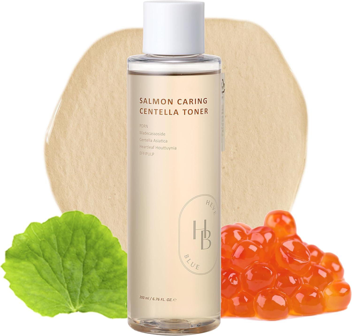 Heveblue Salmon Caring Centella Toner 200ml-Wonder Skin