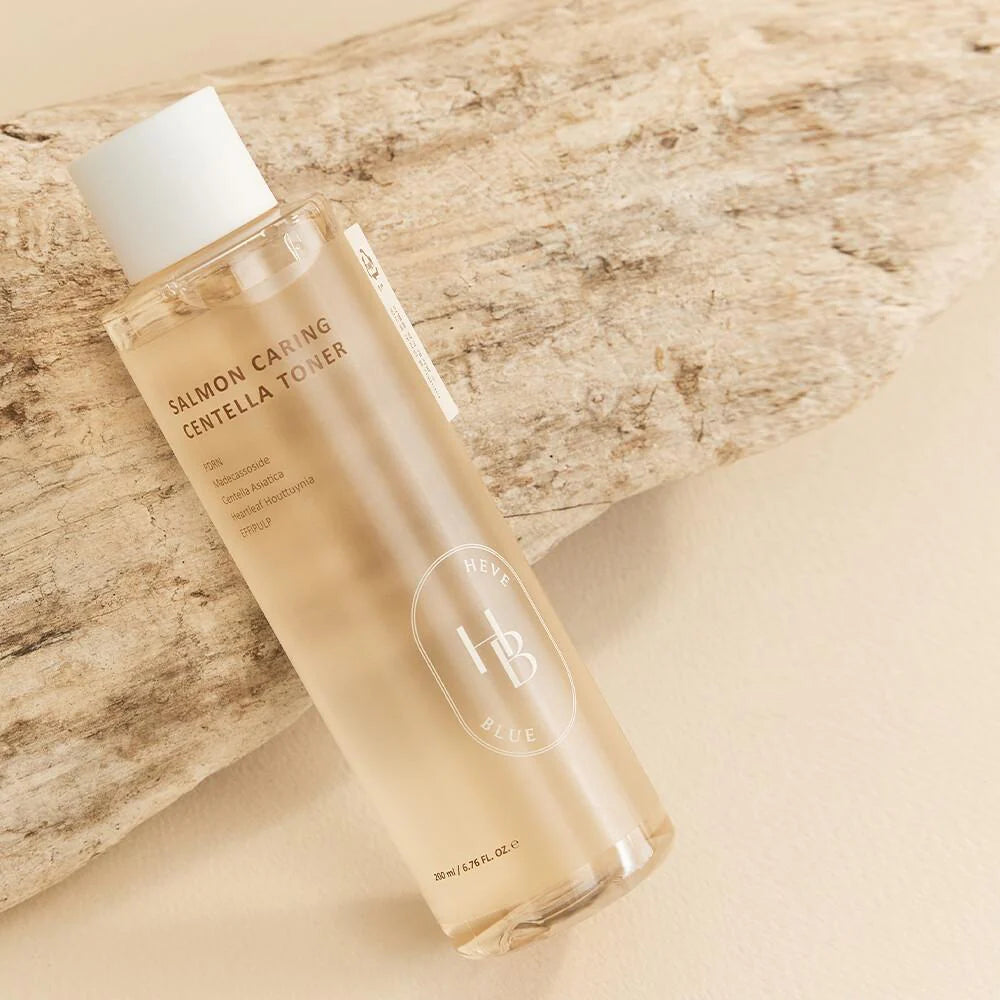 Heveblue Salmon Caring Centella Toner 200ml-Wonder Skin