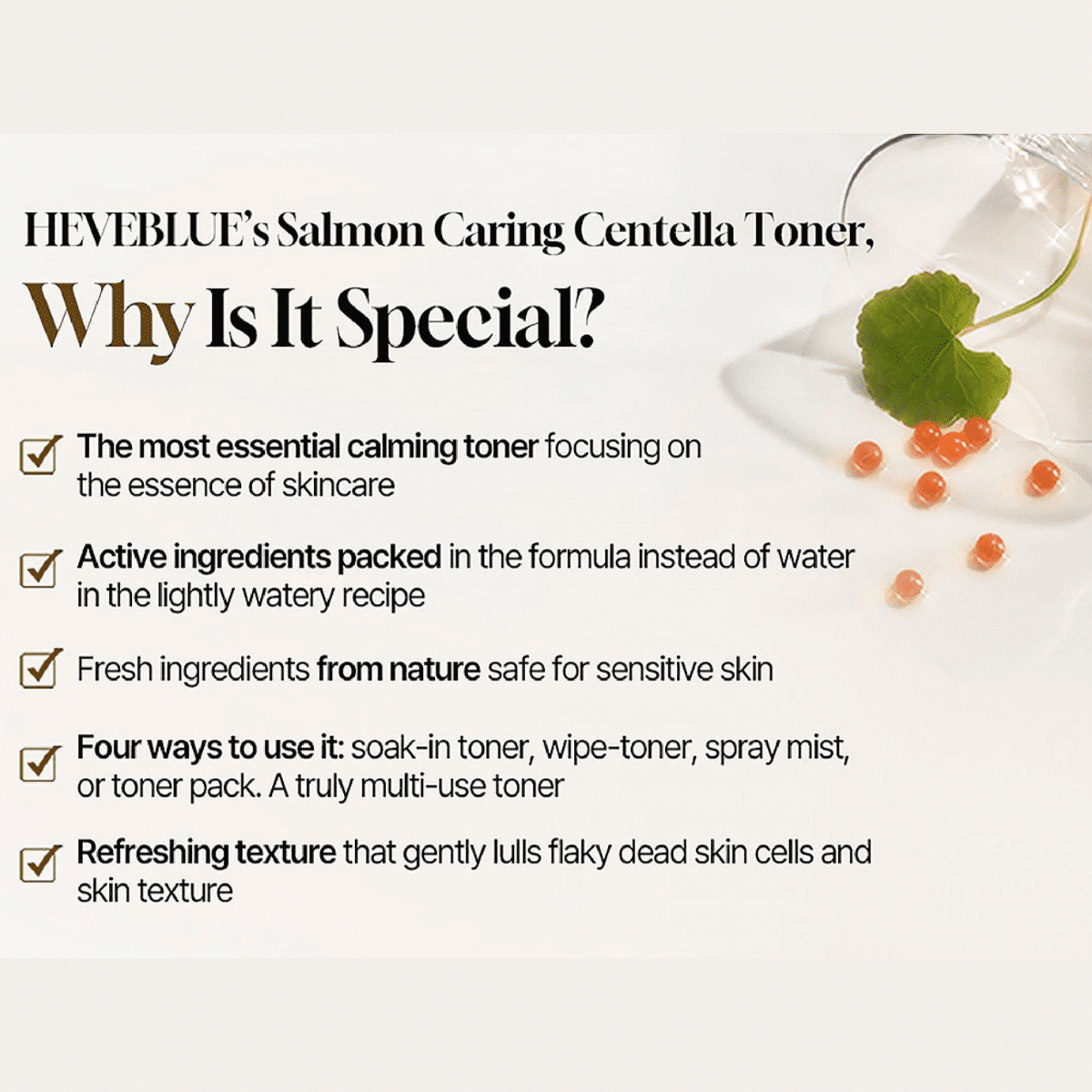 Heveblue Salmon Caring Centella Toner 200ml-Wonder Skin
