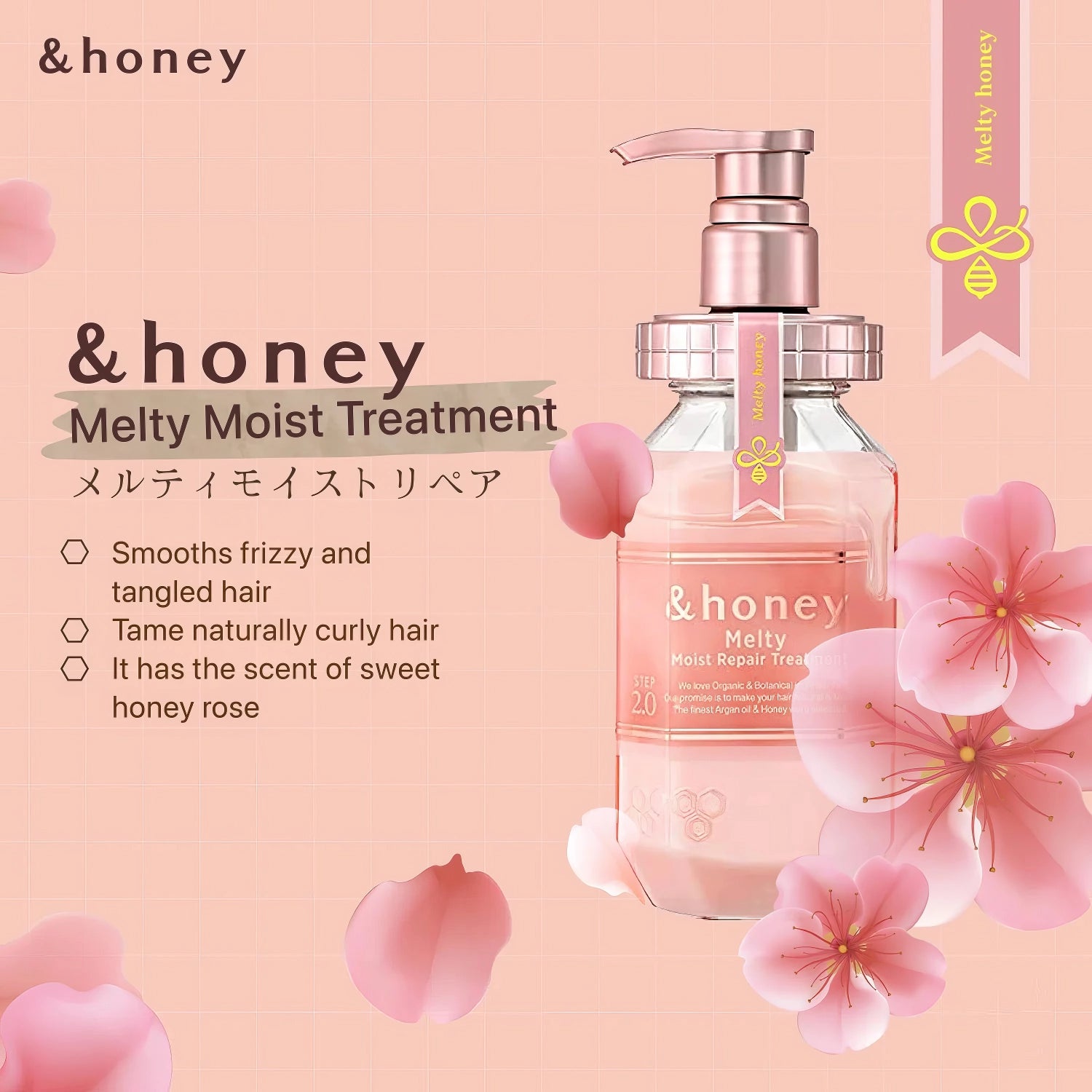 &honey Melty Moist Repair Hair Treatment 2.0 445g-Wonder Skin