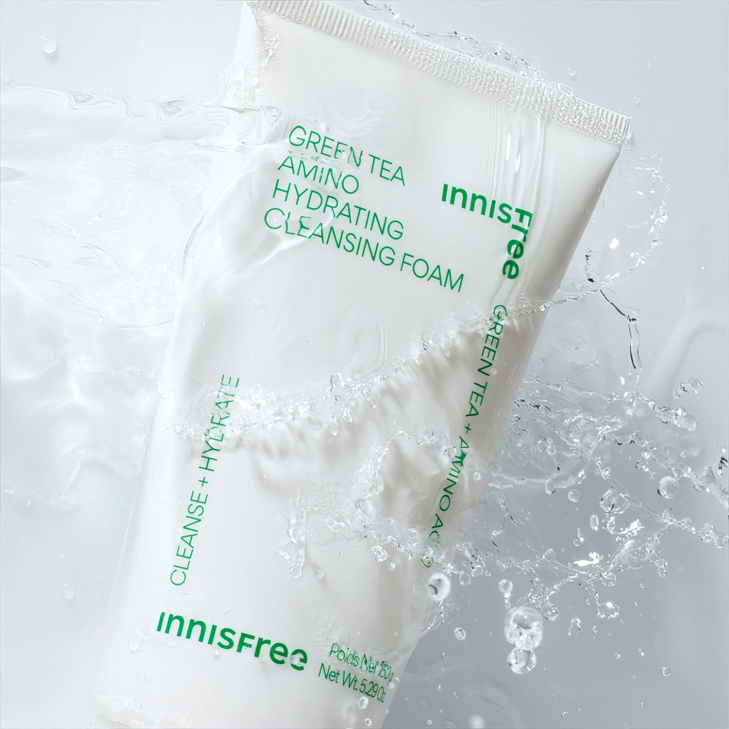 Innisfree Green Tea Amino Hydrating Cleansing Foam 150g-Wonder Skin
