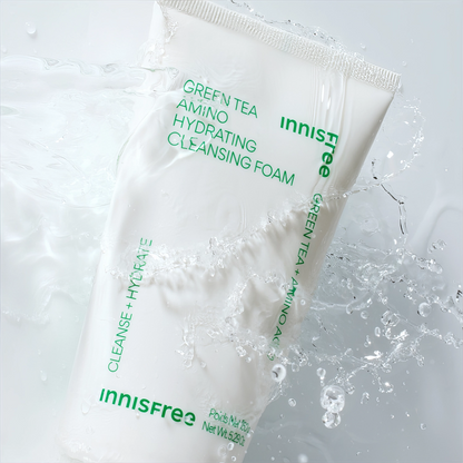 Innisfree Green Tea Amino Hydrating Cleansing Foam 150g-Wonder Skin