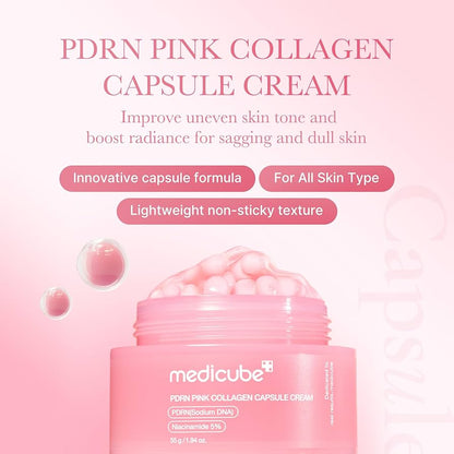 Medicube PDRN Pink Collagen Capsule Cream 55g-Wonder Skin