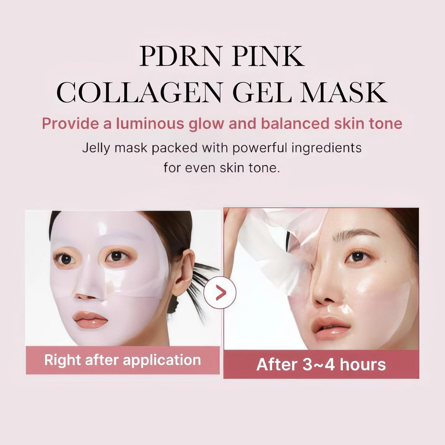 Medicube PDRN Pink Collagen Jelly Gel Mask 1 Stück/28g-Wonder Skin