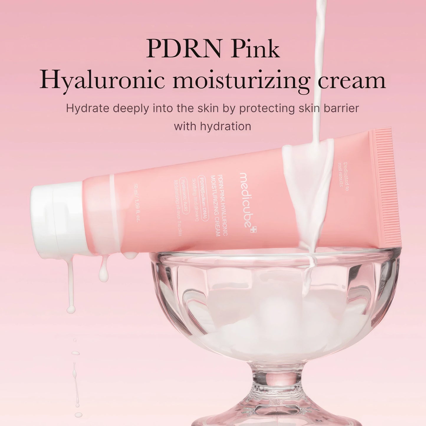 Medicube PDRN Pink Hyaluronic Moisturizing Cream 50ml-Wonder Skin