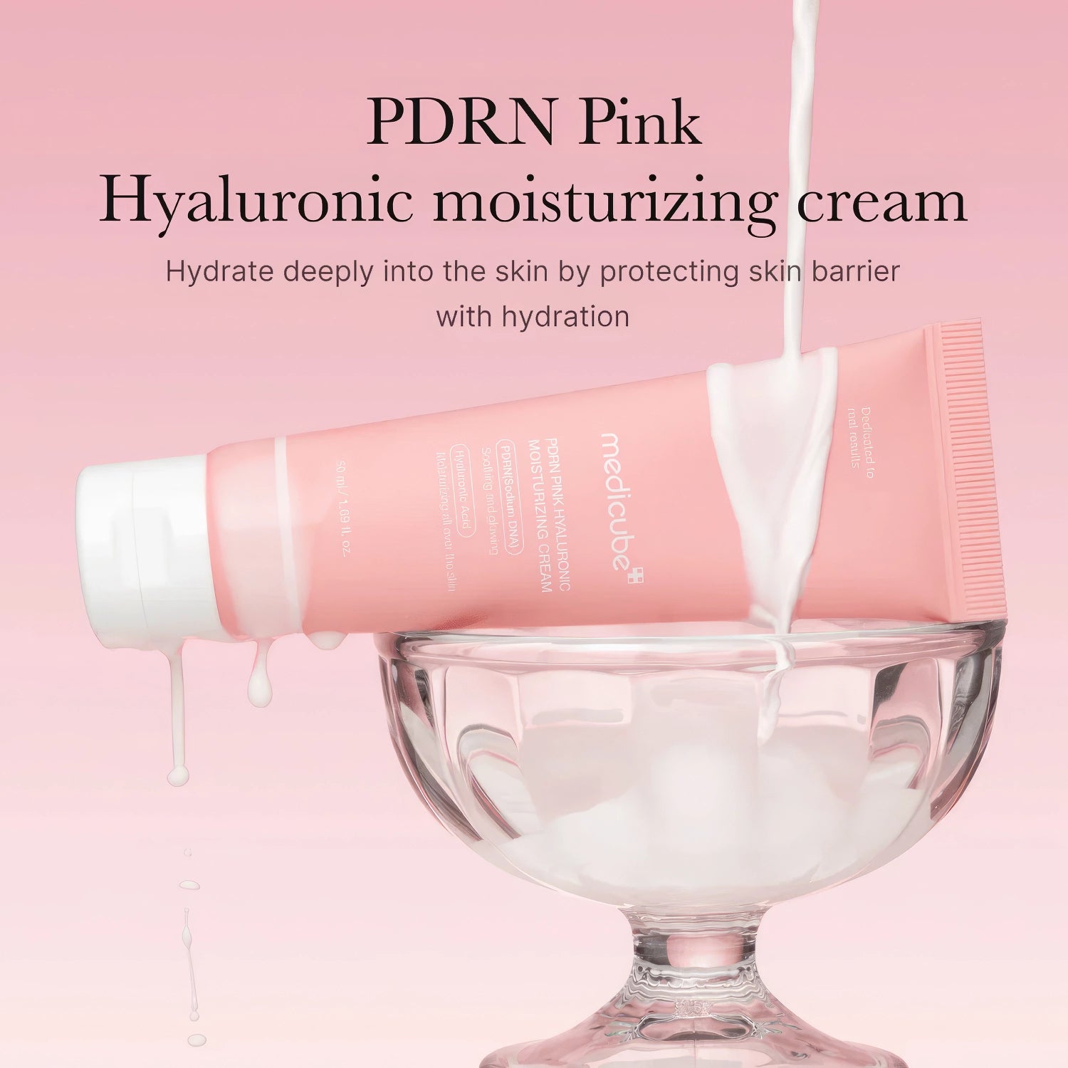 Medicube PDRN Pink Hyaluronic Moisturizing Cream 50ml-Wonder Skin